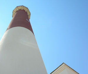 worms eye view of lighthouse